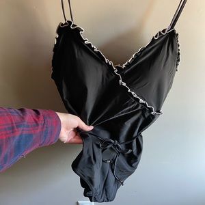 Black One Piece Swim Suit